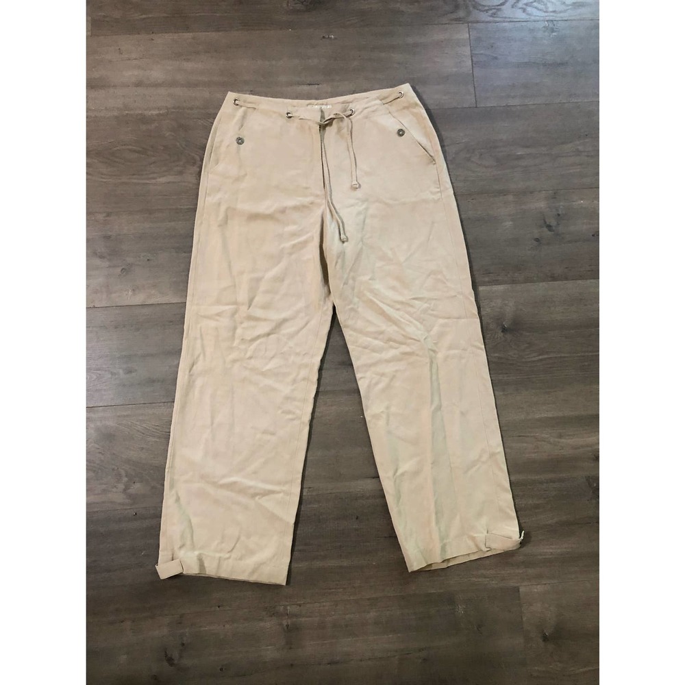 Tommy Bahama Size 10 Silk Ankle Pants